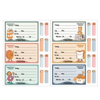 Nhãn vở Classmate BREAKFAST CL-NT233