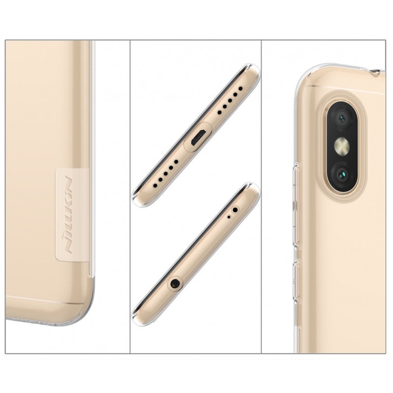 Ốp silicon Nillkin Nature dẻo trong suốt Xiaomi Redmi 6 Pro/ Mi A2 Lite, Redmi Note 5/ Note 5 Pro.