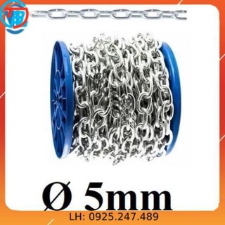 Dây xích sắt mạ kẽm Ø cáp thép giá sỉ