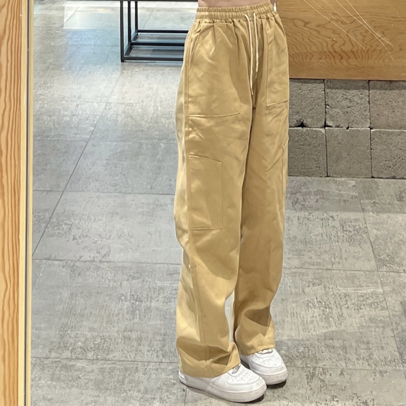 SUXI Quần ống rộng Lưng Cao Màu Sắc Đơn Giản Thời Trang Xuân Hè Cho Nữ