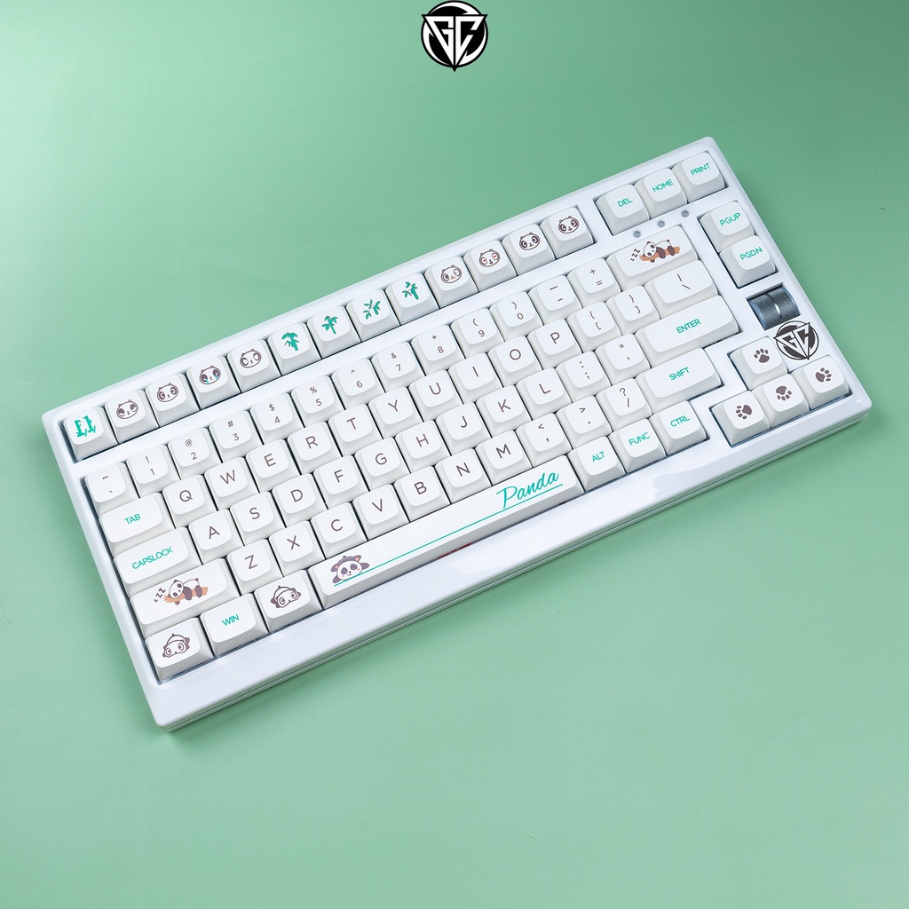 Keycap PANDA 134 nút bàn phím cơ Thick PBT dày 1.5MM XDA cao 9.5MM
