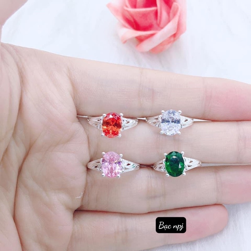 Nhẫn đính đá BNP cho bé ,chuẩn bạc ta