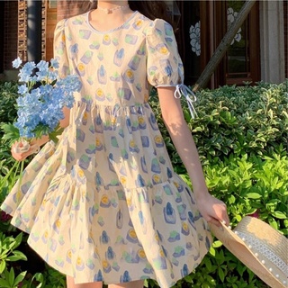 Floral Sleeveless Floral Lace Dress Sweet Elegant French Style For Women