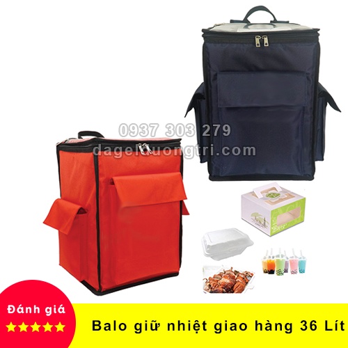 BALO GIỮ NHIỆT GIAO HÀNG 36 LÍT - Kích thước 31cm x 44cm x 27cm