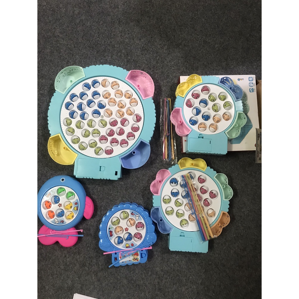 Đồ chơi câu cá cho bé bộ lớn 4 cần 45 con, 4 cần 21 con, phát triển kỹ năng cho bé, Nhựa an toàn cho bé phát triển.