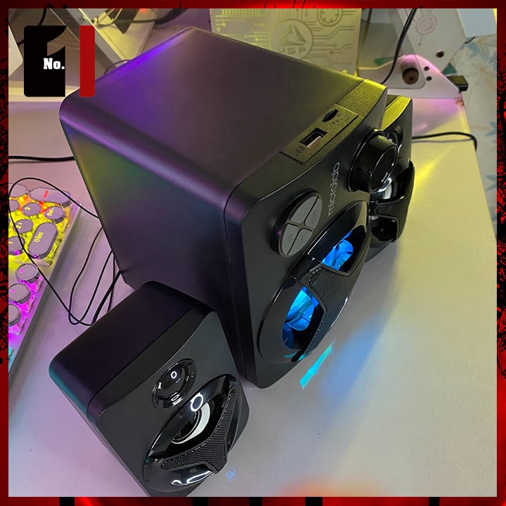 Loa Máy Tính Bluetooth Mini Để Bàn 2.1 Led RGB MICROLAB U210 Loa Vi Tính Gaming Âm Thanh Hay Bass Lớn Có Dây