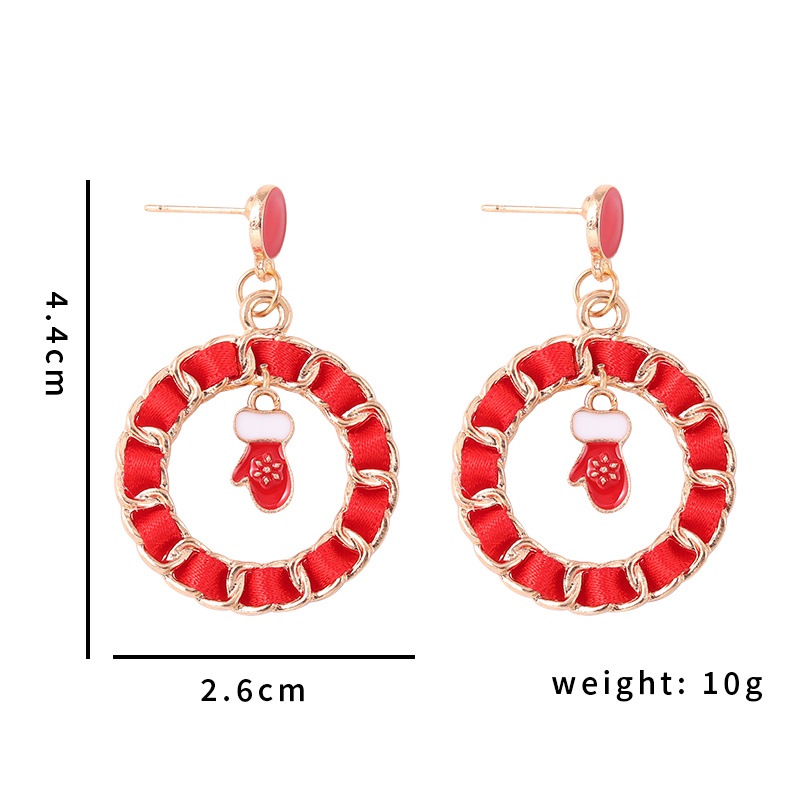 Bông tai hình cây thông/hoa/ông già nô-en thời trang cho nữ