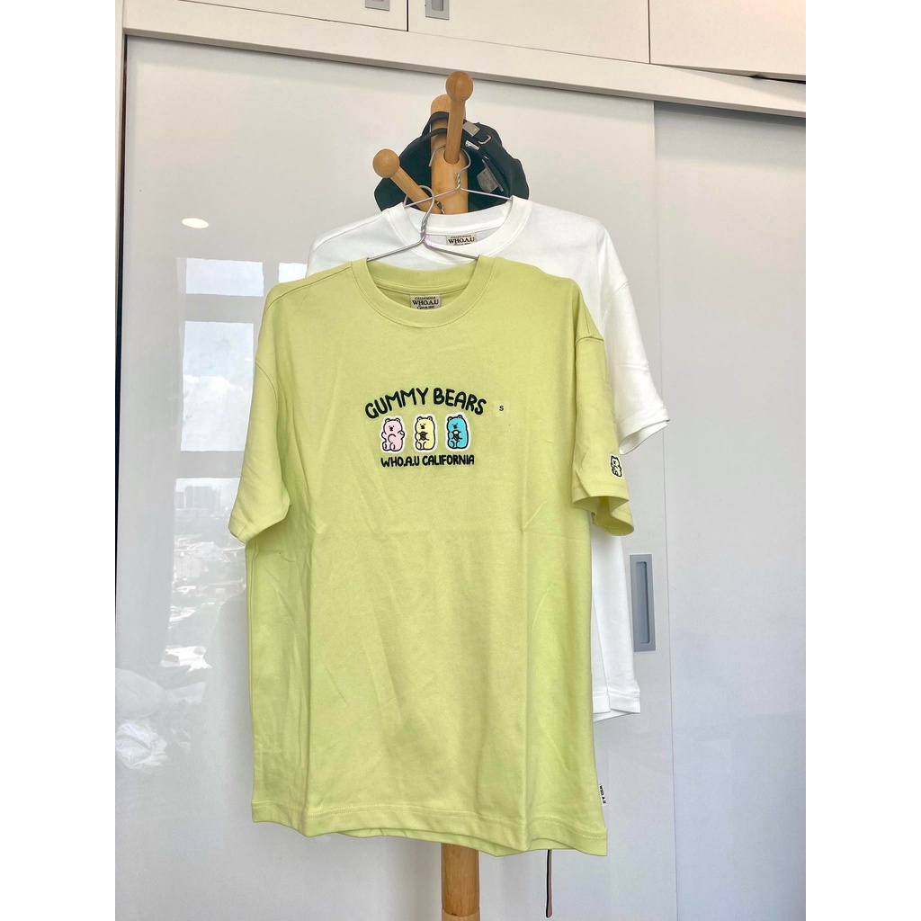 Áo WHOAU gummy bears unisex nam nữ - Áo thun nam nữ nhiều màu có sẵn