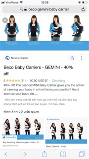Địu trợ lực Beco Gemini