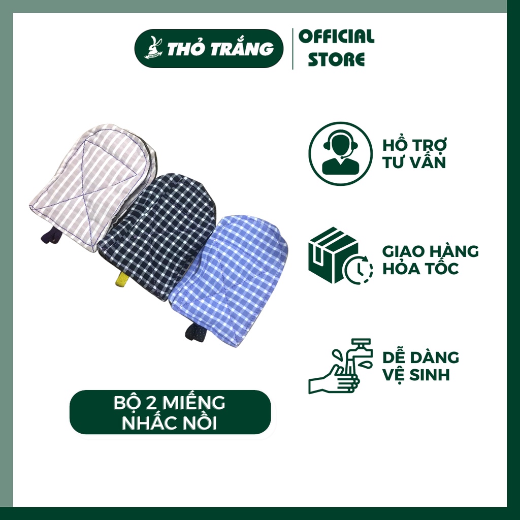 Bộ 2 miếng nhấc nồi tiện dụng, siêu rẻ tiện dụng cho bếp PGL