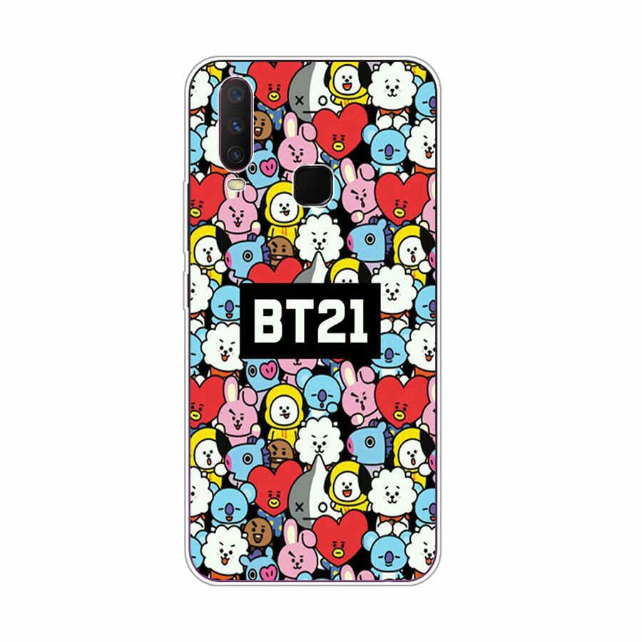 Soft Case Bahan Silikon Tpu Motif Bt21 Bts Untuk Vivo Y20 Y12 Y15 2020 Y83 Y95 Y11 2019