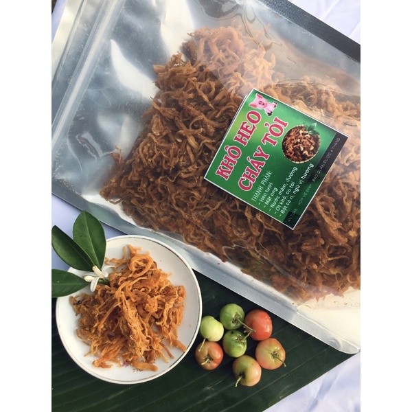 KHÔ HEO CHÁY TỎI ĐẤT ĐỎ NHÀ LÀM (0,5 KG) | BigBuy360 - bigbuy360.vn