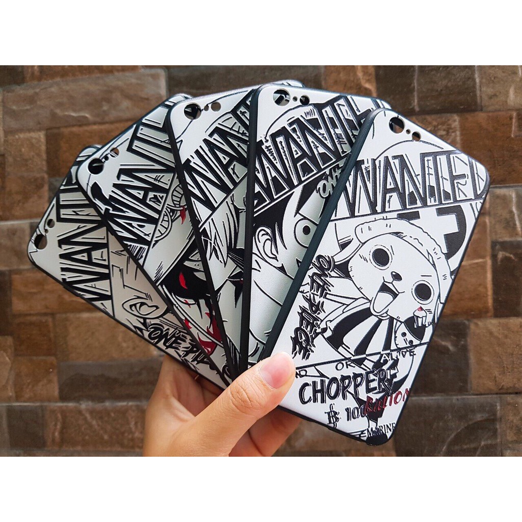 Ốp Manga One piece Naruto OL095 in sần 4D theo yêu cầu tất cả các dòng máy