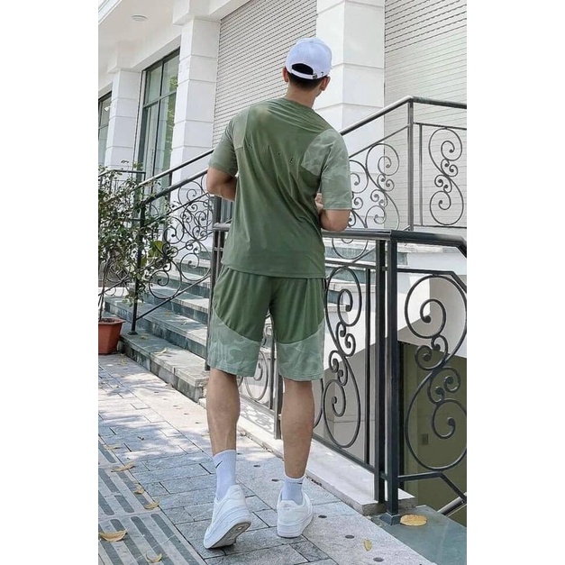 Bộ Thể Thao Nam Tay Loang Phối Lưới Thông Hơi