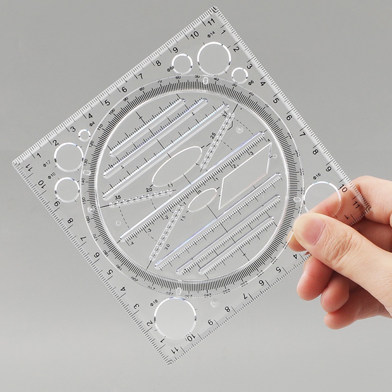 1 Thước Đo Đa Năng Hình Tam Giác Tiện Dụng Chất Lượng Cao