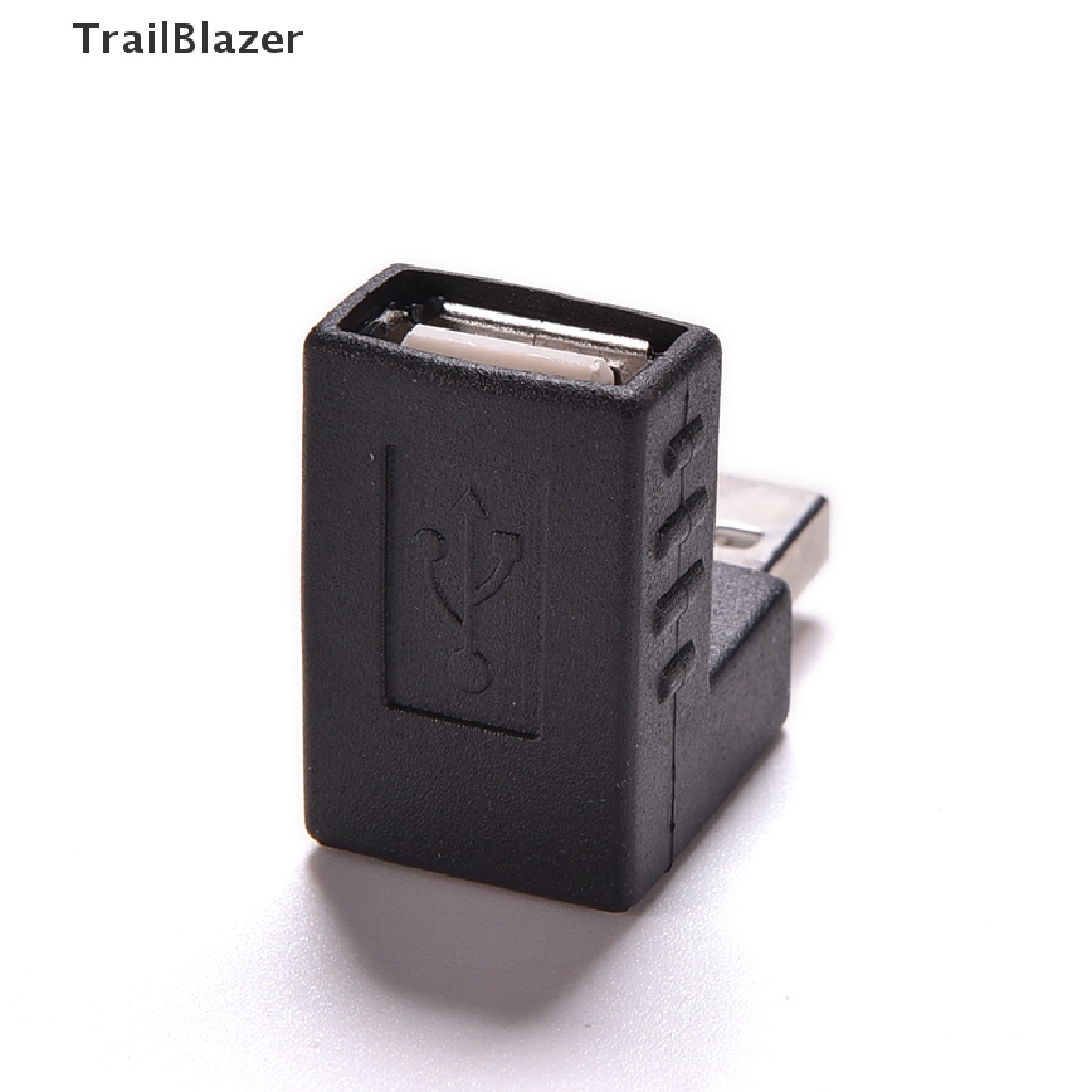 Tbvn Best Offer USB 2.0 Male to Female 90 Degree Angled Coupler Adapter Connector Jelly