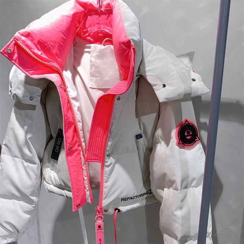 Áo phao dáng ngắn croptop