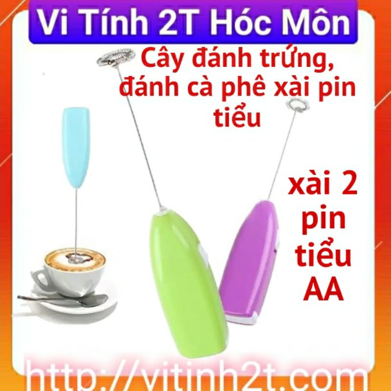 Cây khuấy cafe tạo bọt tự động Loại cao cấp, cây đánh trứng tạo bọt cà phê