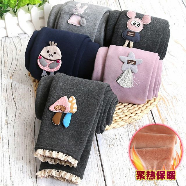 Legging lót nhung ấm chất đẹp cho bé gái