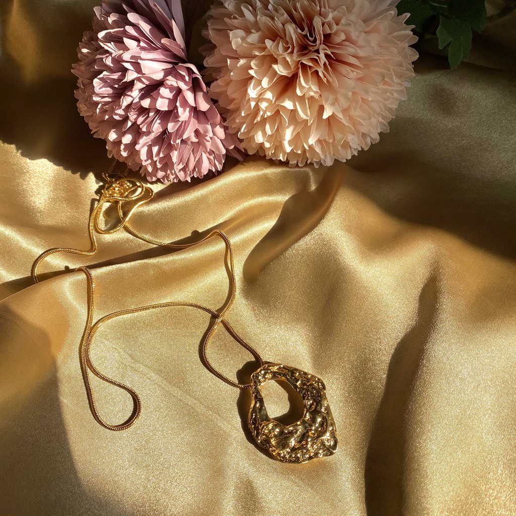 [Ảnh thật] Vòng Cổ Bạc Nữ Mạ Vàng Thời Thượng Phong Cách US-UK | Louella Necklace