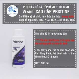 Vi sinh Seachem Pristine phân hủy phân cá và chất hữu cơ