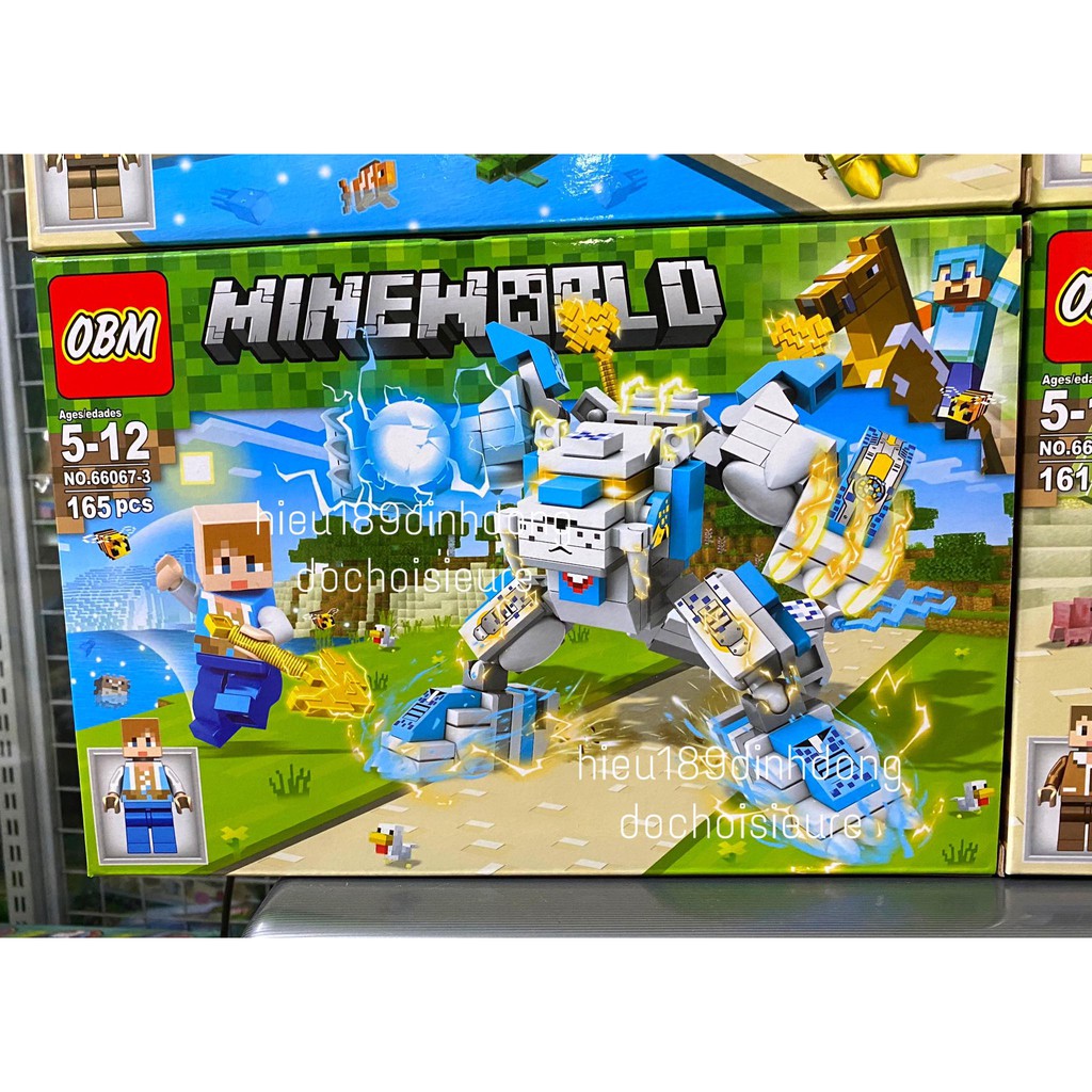 Lắp ráp xếp hình Minecraft My World robot rồng 66067