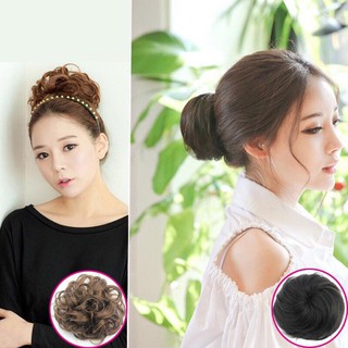 Tóc giả búi ❤️FREESHIP❤️ búi cột xoăn kute