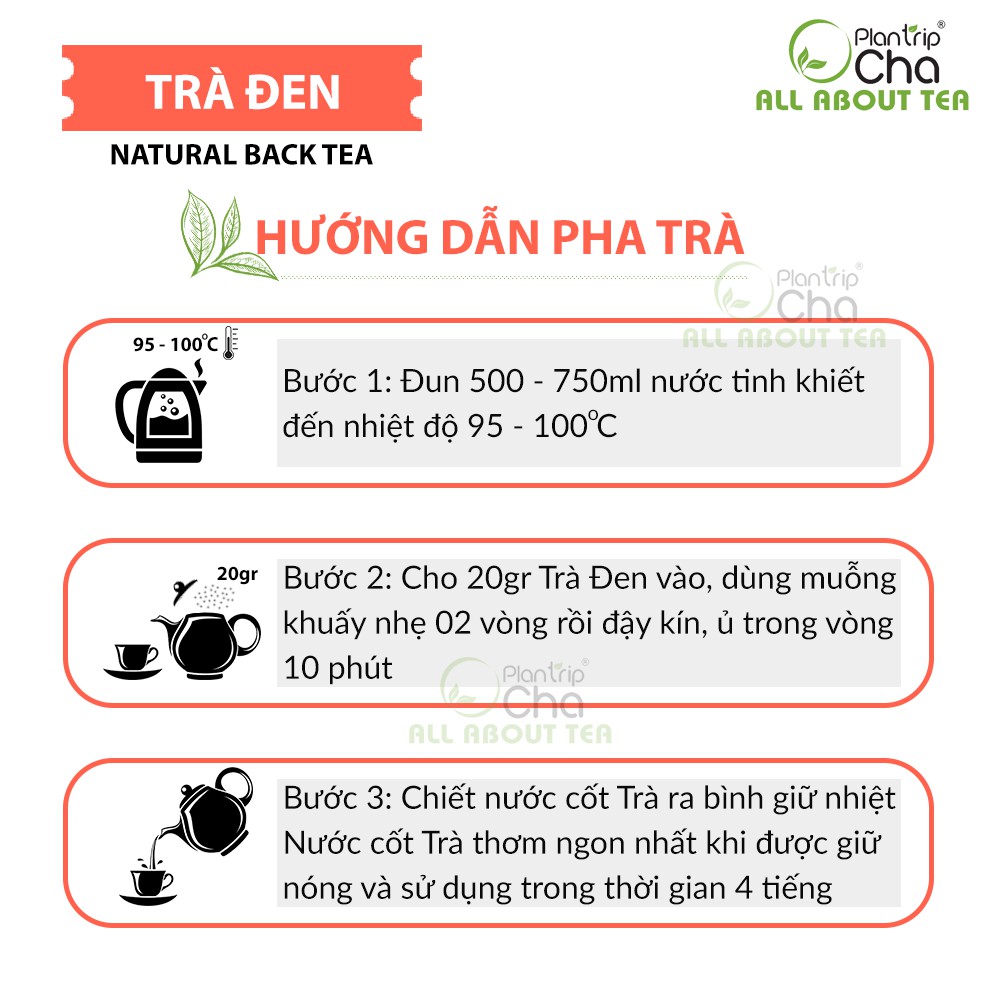 Trà Bá Tước Earl Grey Lá Plantrip Cha Nguyên chất hảo hạng - Túi 100gr-250gr | BigBuy360 - bigbuy360.vn