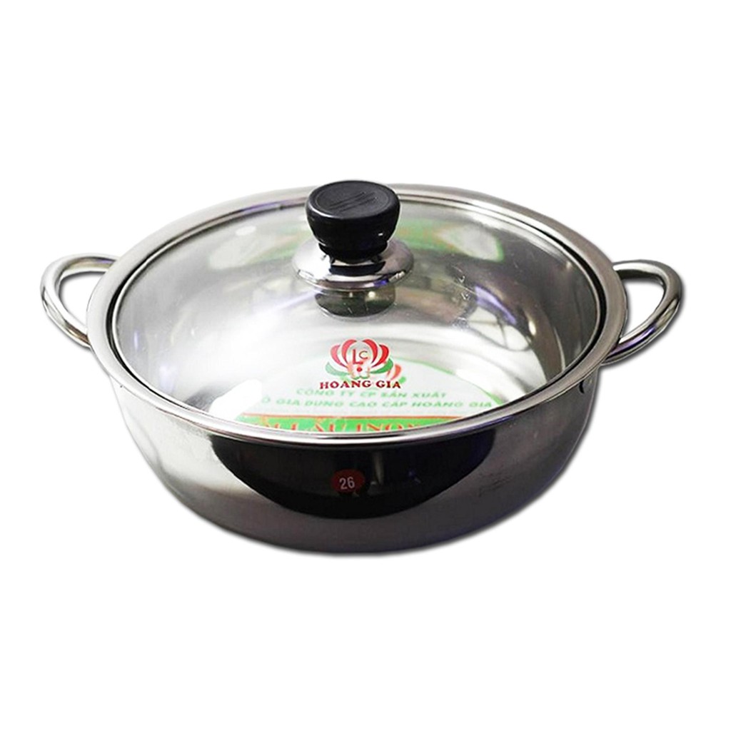 sỉ nồi lẩu 26cm tặng 3 chiếc cọ xoong inox