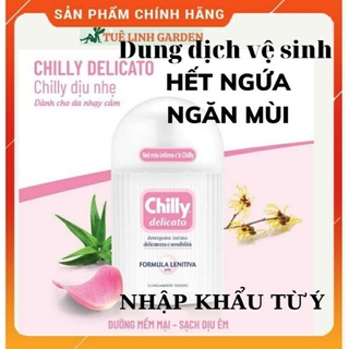  Dung dịch vệ sinh Chilly gel ngăn mùi hiệu quả rửa vùng kín hàng ngày dành cho nam nữ chai 200ml 