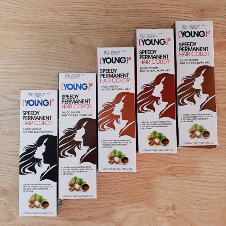 Thuốc Nhuộm Young 60gx2 Phủ Bạc Màu Thời Trang