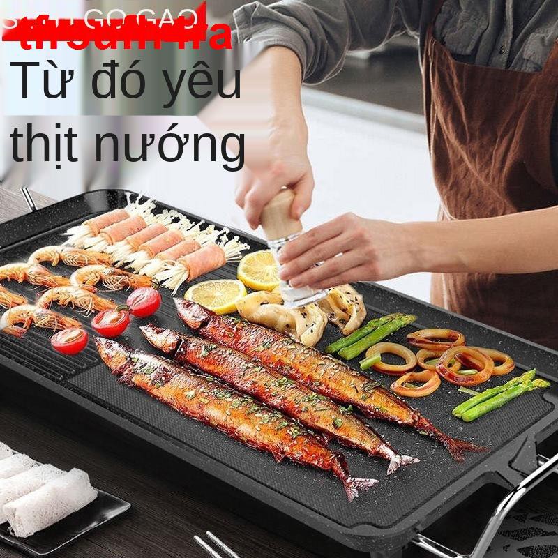 Chigo Grill Gia dụng Nướng Điện Không Khói Chảo Dính Hàn Quốc Trong Nhà Đa Chức Năng Cá1