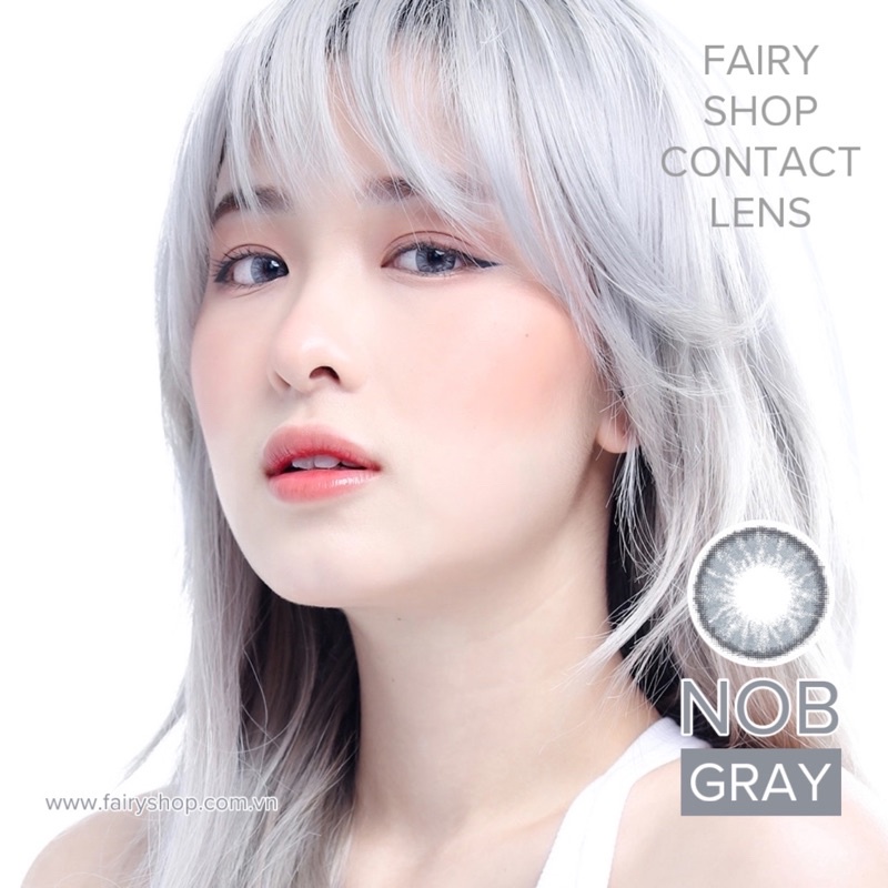 Kính Áp Tròng NOB GRAY 14.2mm - Kính Áp Tròng FAIRY SHOP CONTACT LENS độ 0 đến 7