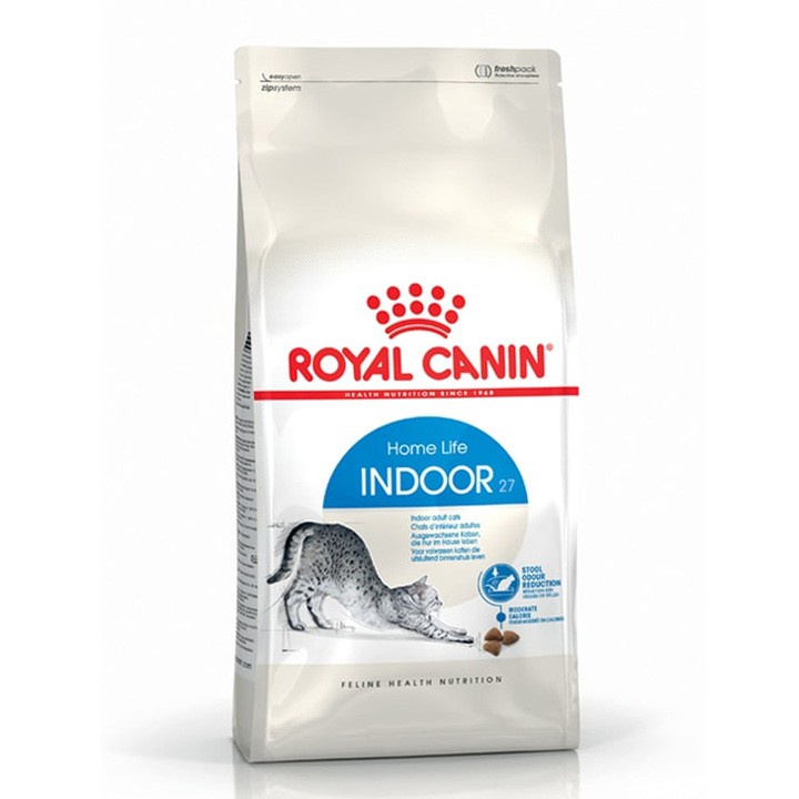 Thức ăn cho mèo nuôi trong nhà, ít vận động Royal canin Indoor 27 túi zip 1kg