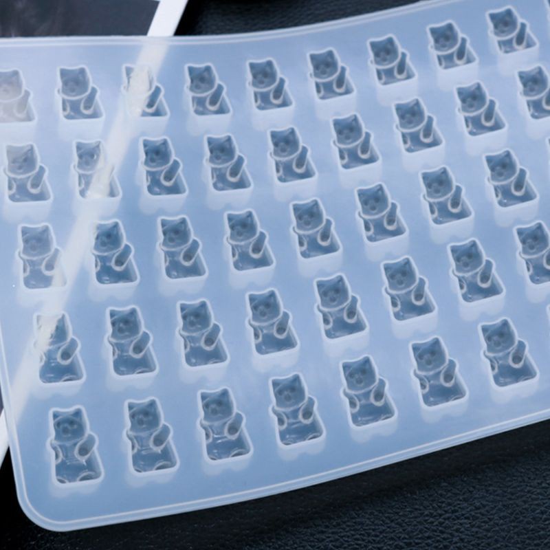 Khuôn Silicone Tạo Hình Làm Mặt vòng cổ / Bông Tai Hình Gấu Diy