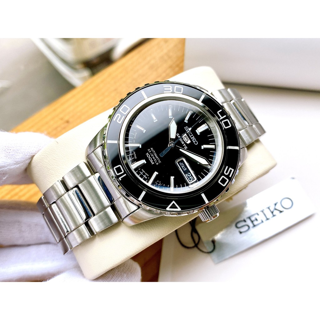 Đồng hồ nam chính hãng Seiko 5 Sports SNZH55J1 - Máy cơ tự động - Kính cứng - Bản nội địa Nhật