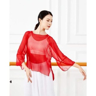 Áo múa cổ trang cổ tròn Đồ Múa Lotus
