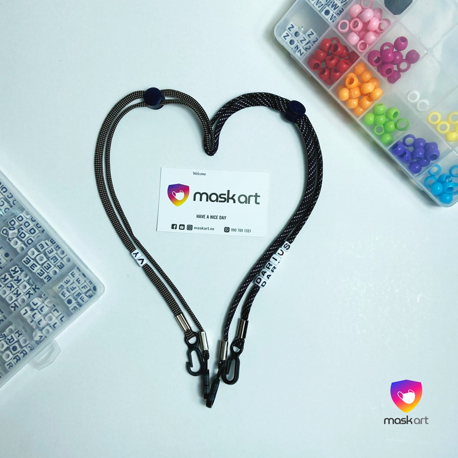Dây đeo khẩu trang chống đau tai cho người lớn / trẻ em , làm tên theo yêu cầu Maskart