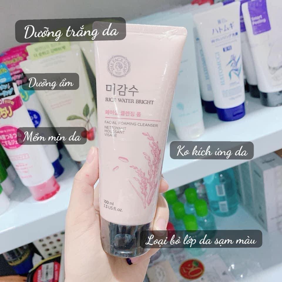 Sữa rửa mặt gạo t.f.s Rices Water Bright Foaming Cleanser - HONGS KOREA