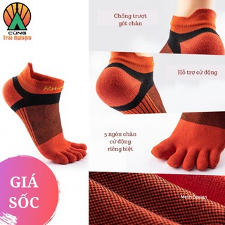 [CHÍNH HÃNG] Tất Thể Thao Xỏ Ngón Nam Nữ Cho Chạy Bộ, Du Lịch Êm Ái Thoáng Khí Hạn Chế Trơn Trượt NatureHike NH20FS002