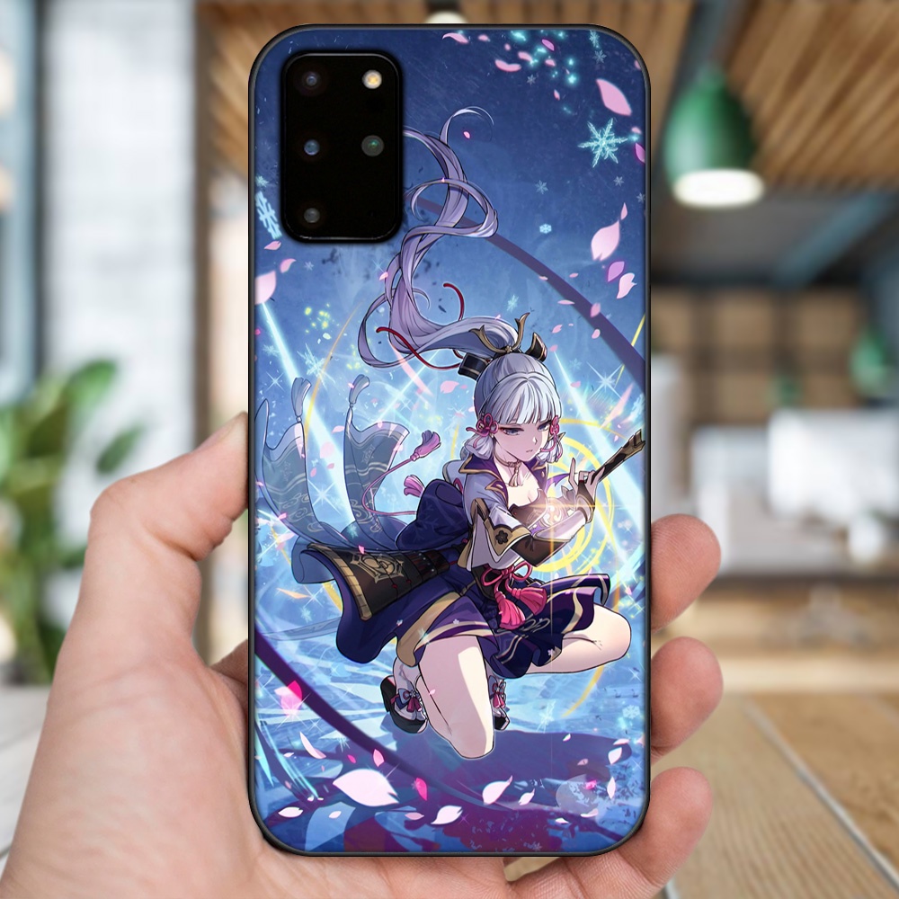 Ốp lưng Samsung S20 Plus viền đen in hình Ayaka Genshin Impact