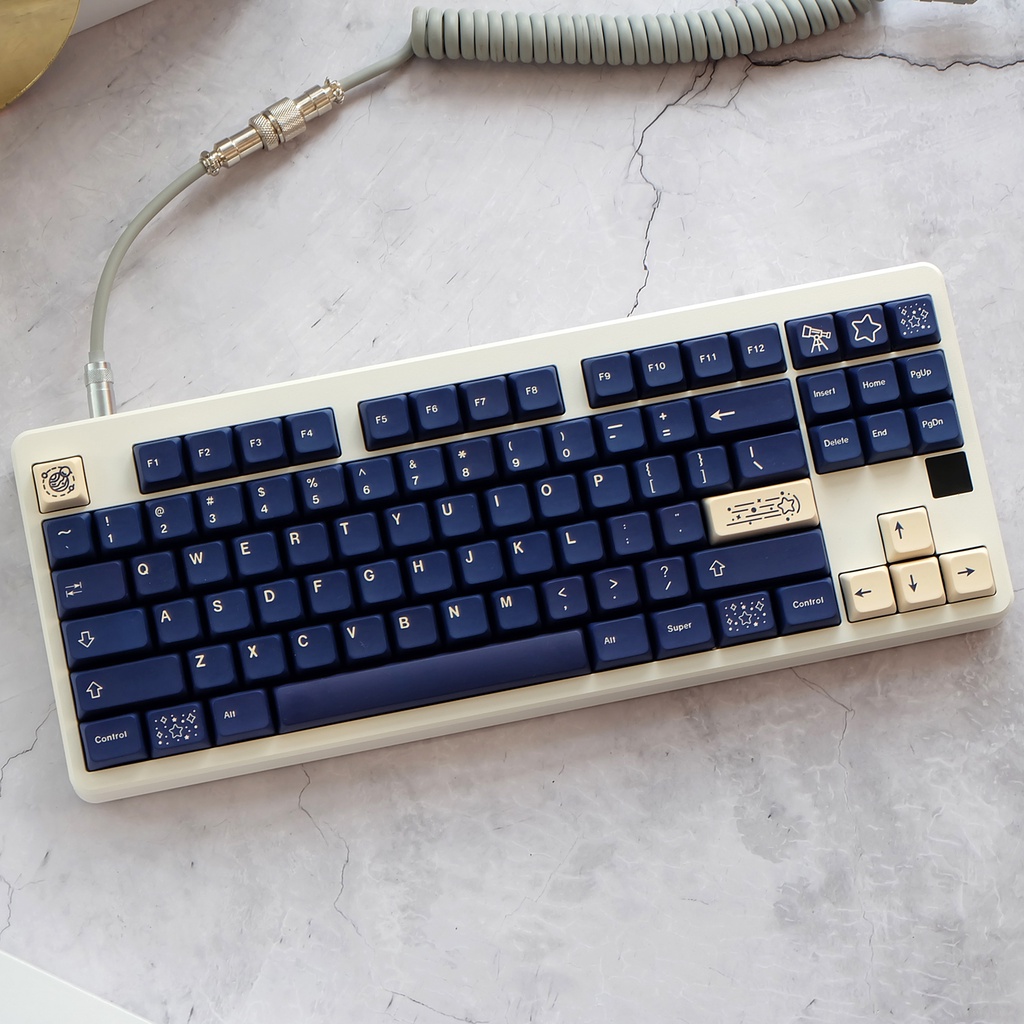 136 Phím Đặt Cấu hình XDA Phím khóa tùy chỉnh PBT Thuốc nhuộm thăng hoa ANSI Bố cục Bộ keycaps cho Gateron Kailh Cherry MX Công tắc Bàn phím cơ