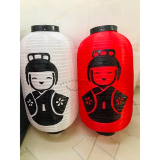Lồng đèn vải Nhật Bản-vẽ họa tiết
