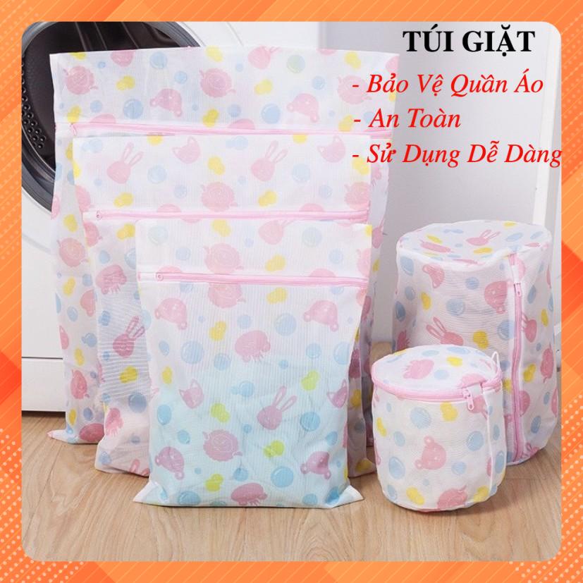 Túi giặt đồ máy giặt hình hoa set 5 chiếc, túi lưới giặt quần áo lót tiện lợi