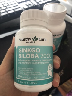 2024 bổ não ginkgo biloba 2000mg heathy care hàng nội địa úc hộp 100v - ảnh sản phẩm 7