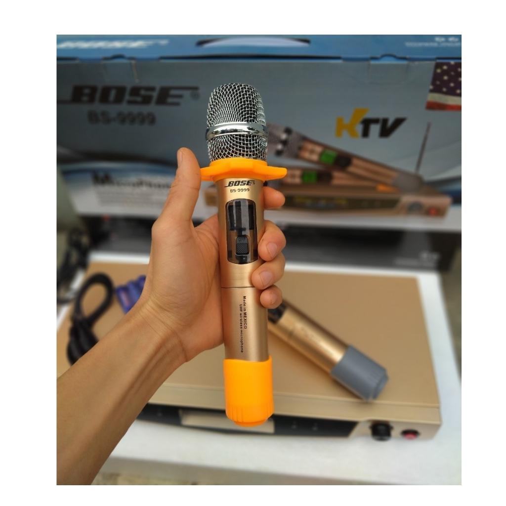 Micro Không Dây BS 999 Seri II và BS 9999, Míc Karaoke Gia Đình . Hút Giọng Tốt, Chất Âm Sáng - Khỏe