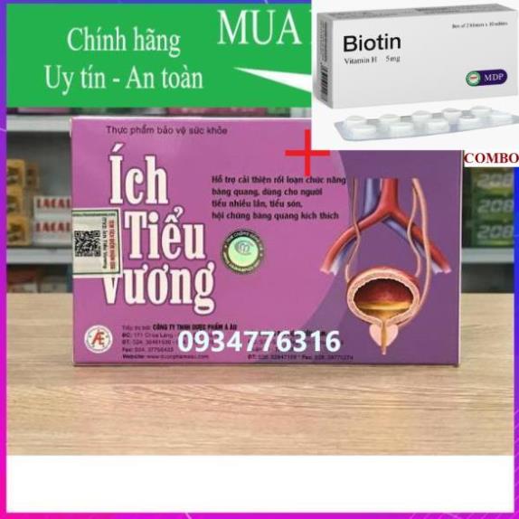 Combo Biotin 5mg+ ✅ ÍCH TIỂU VƯƠNG - Giảm Tiểu Ngày, Tiểu Đêm