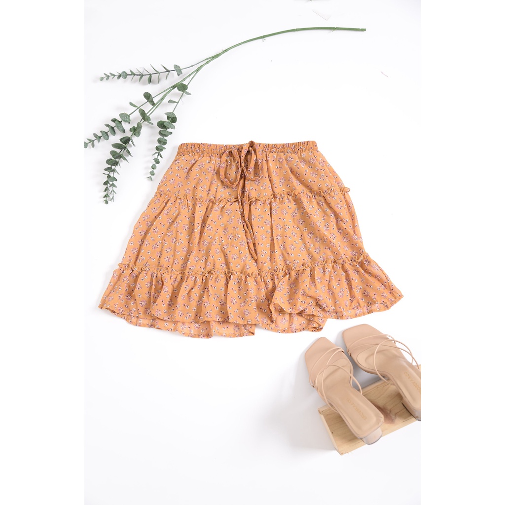 Váy ngắn 2 lớp xèo tầng SIENNA SKY