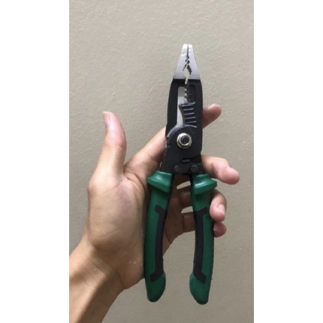 kìm 6 in 1 ( cắt dây, tách vỏ, tuốt vỏ, uốn, bấm cos, vặn ốc )