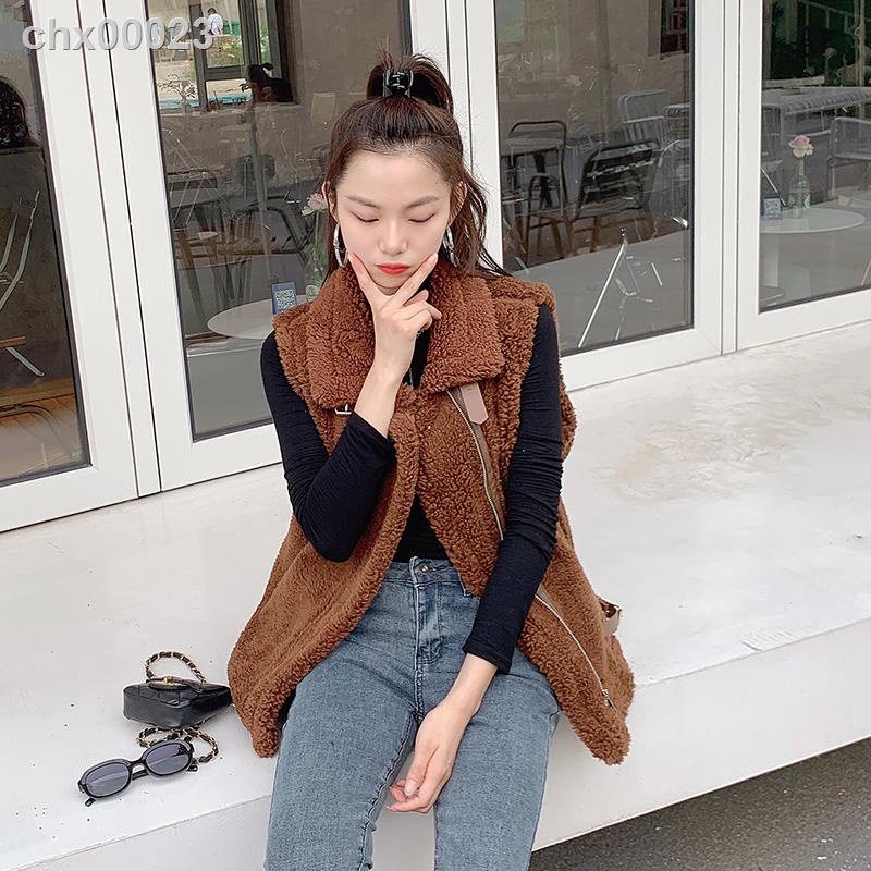 ๑▩☞Áo khoác lông cừu không tay thời trang thu đông phong cách Hàn Quốc cho nữ | BigBuy360 - bigbuy360.vn